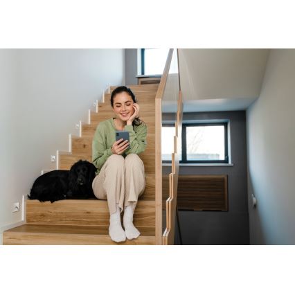 Luminaire d'escalier LED EXIN LED/2,5W/230V 4000K IP65 blanc angulaire