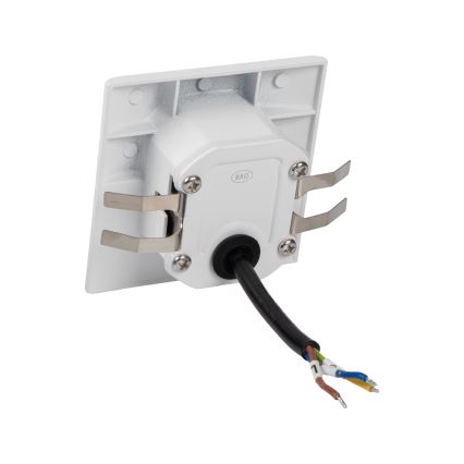 Luminaire d'escalier LED avec capteur de mouvement et capteur crépusculaire EXIN LED/2,5W/230V 4000K IP65 blanc carré