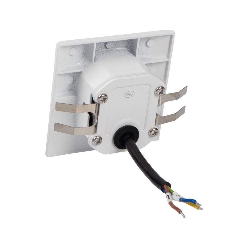 Luminaire d'escalier LED avec capteur de mouvement et capteur crépusculaire EXIN LED/2,5W/230V 4000K IP65 blanc carré