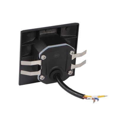 Applique LED pour escalier EXIN avec détecteur de mouvement et capteur crépusculaire LED/2,5W/230V 4000K IP65 noire carrée