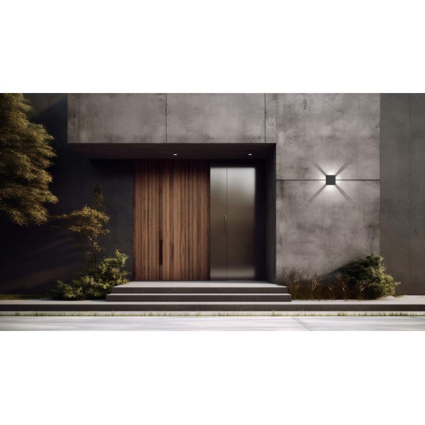 Applique murale d'extérieur LED REFAZI LED/6W/230V IP54 noire
