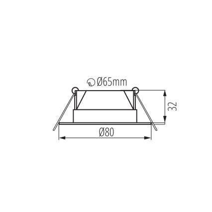 Luminaire encastré LED FIZU 4W 230V 3000/4000/6500K blanc