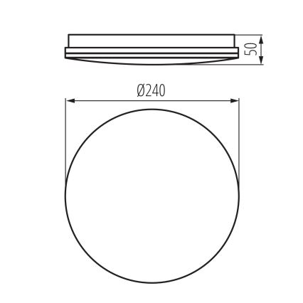 Plafonnier LED pour salle de bains ENELO LED/10W/230V Ø 24 cm IP44
