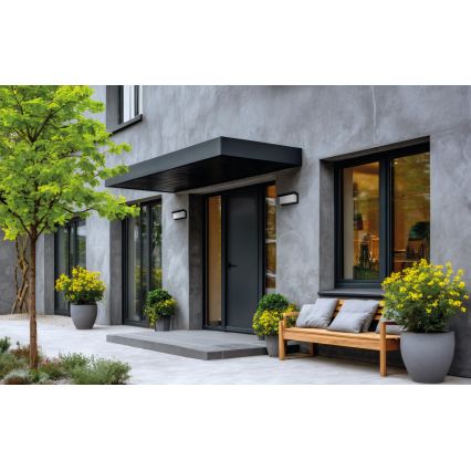 Applique murale d'extérieur LERTO 1xE27/15W/230V IP54 noire