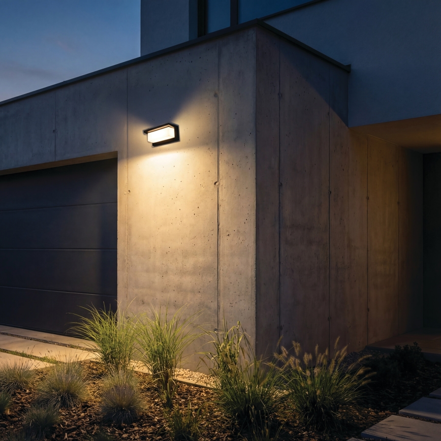 Applique murale d'extérieur LED LERTO LED/12W/230V IP54 noire