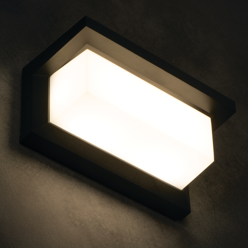 Applique murale d'extérieur LED LERTO LED/12W/230V IP54 noire