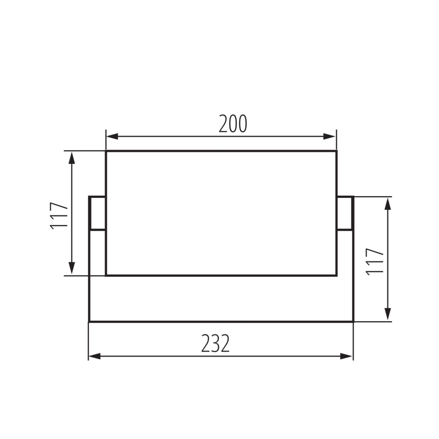 Applique murale d'extérieur XERTO LED/20W/230V 3000/4000/6500K IP65 noire