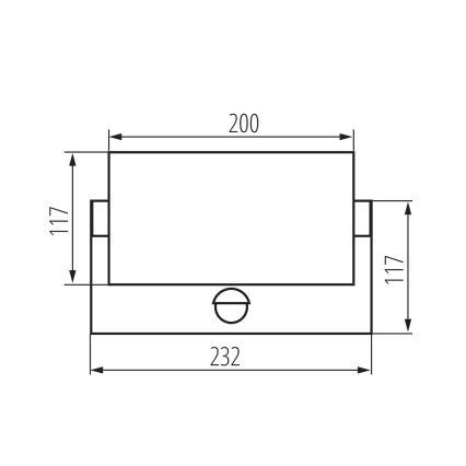 Applique murale d'extérieur LED avec détecteur de mouvement et capteur crépusculaire XERTO LED/20W/230V 3000/4000/6500K IP44 noir