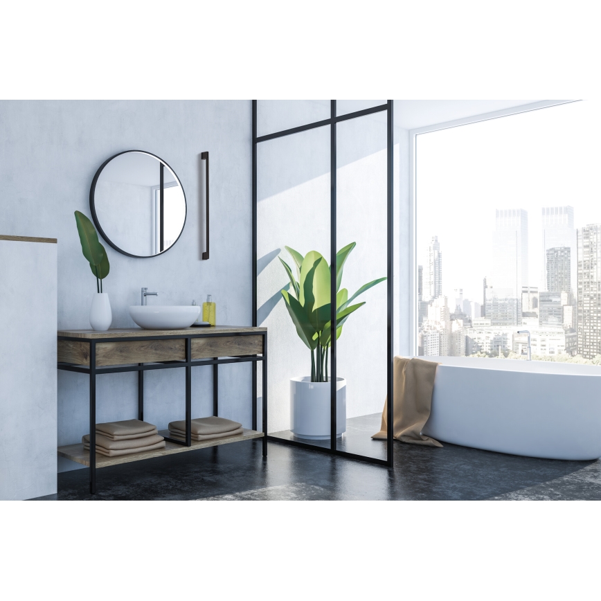 Applique murale extérieure YALTE LED/8,5W/230V 3000/4000/6500K 93 cm IP54 noire