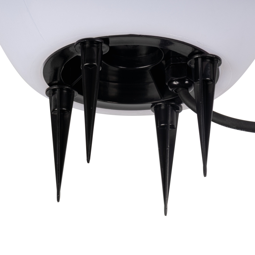 Lampe d'extérieur STONO 1xE27/15W/230V Ø 20 cm IP65 blanche