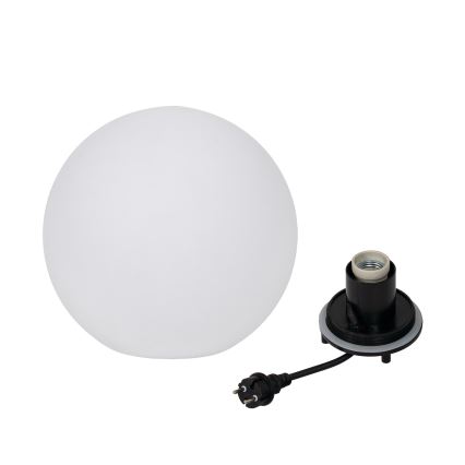 Lampe d'extérieur STONO 1xE27/20W/230V Ø 30 cm IP65 blanche