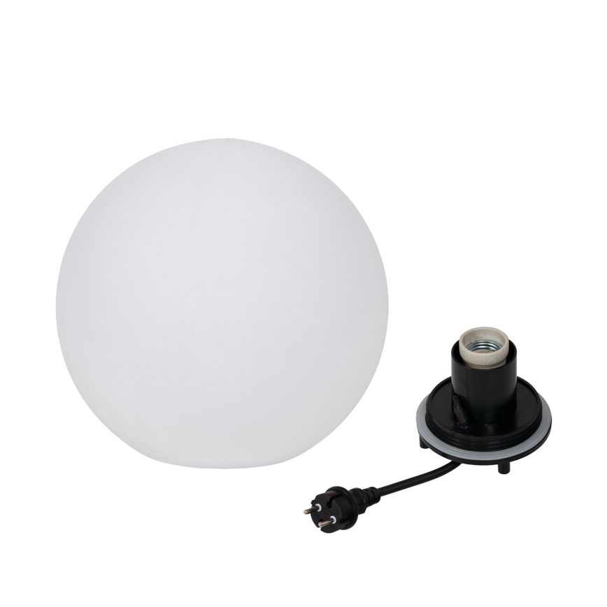 Lampe d'extérieur STONO 1xE27/20W/230V Ø 30 cm IP65 blanche