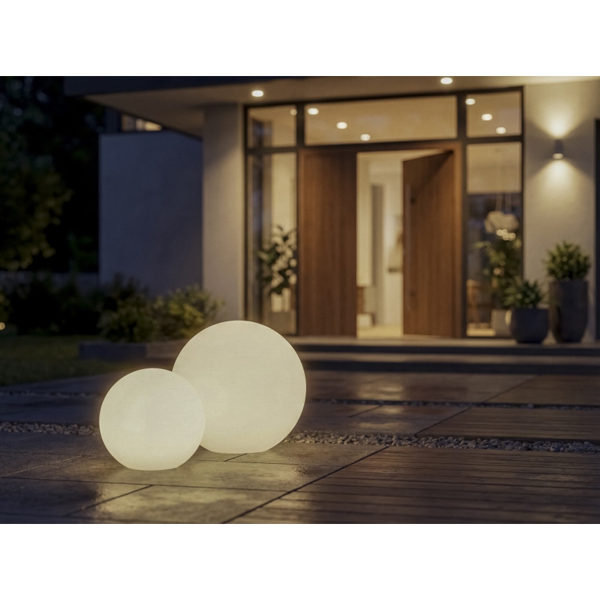 Lampe d'extérieur STONO 1xE27/20W/230V pr. 50 cm IP65 blanche