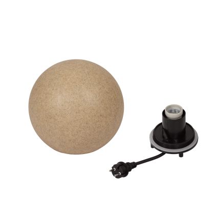 Lampe d'extérieur STONO 1xE27/15W/230V Ø 20 cm IP65 beige