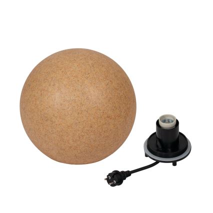 Lampe d'extérieur STONO 1xE27/20W/230V Ø 30 cm IP65 beige