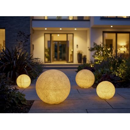 Lampe extérieure STONO 1xE27/20W/230V Ø 40 cm IP65 beige