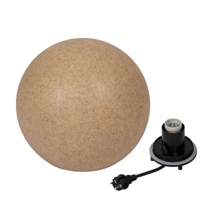 Lampe d'extérieur STONO 1xE27/20W/230V Ø 50 cm IP65 beige