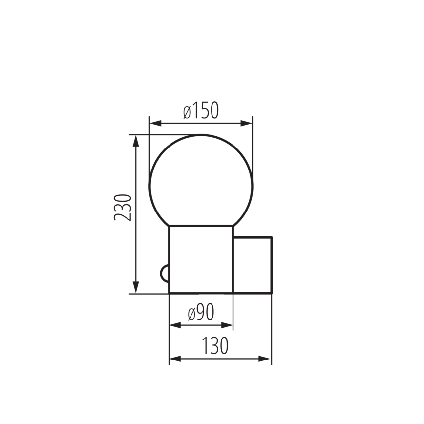 Applique murale d'extérieur avec détecteur de mouvement et capteur crépusculaire STONO 1xE27/15W/230V IP65 anthracite