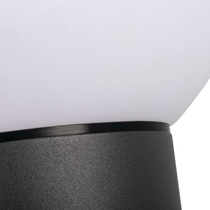 Lampe d'extérieur STONO 1xE27/15W/230V 80 cm IP65 anthracite, équipée d'un détecteur de mouvement et d'un détecteur crépusculaire