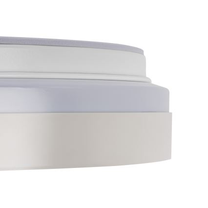 Plafonnier LED dimmable LIXAN LED/65W/230V 3000–6500 K Ø 48,6 cm blanc/argenté + télécommande