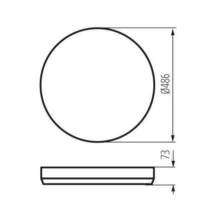 Plafonnier LED dimmable LIXAN LED/65W/230V 3000–6500 K Ø 48,6 cm blanc/argenté + télécommande