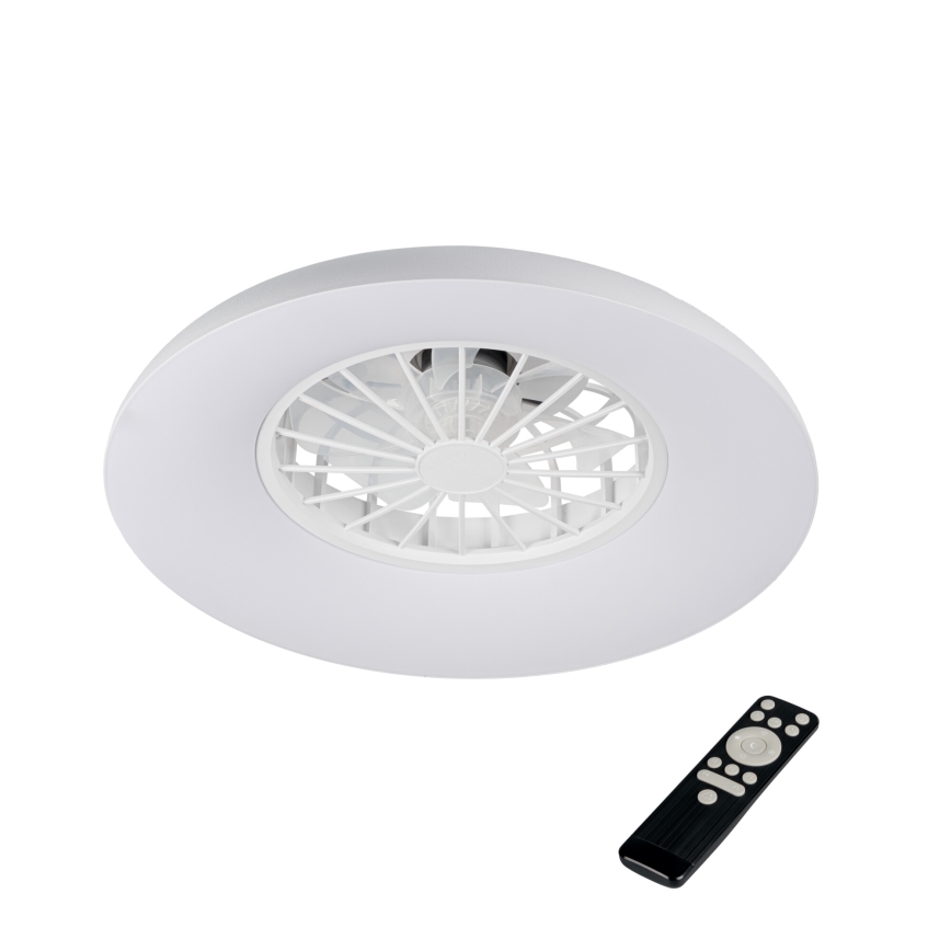 Plafonnier LED RGBW dimmable avec ventilateur PLAVE PAN LED/24W/230V 3000-6500K Ø 48,5 cm blanc + télécommande