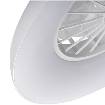 Plafonnier LED RGBW dimmable avec ventilateur PLAVE PAN LED/24W/230V 3000-6500K Ø 48,5 cm blanc + télécommande