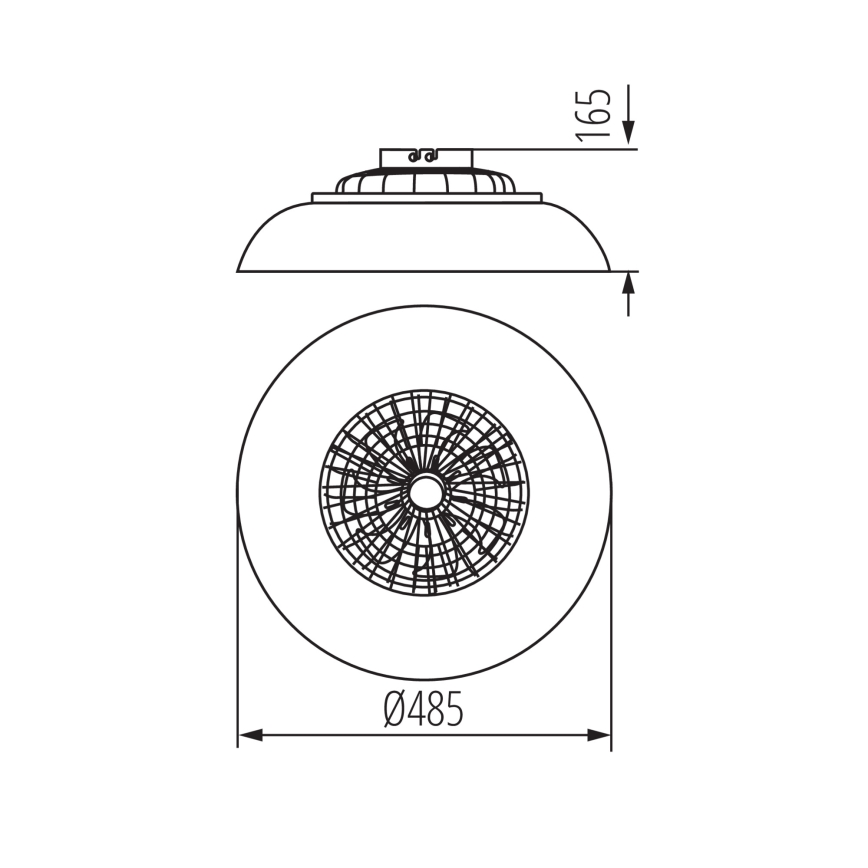 Plafonnier LED RGBW dimmable avec ventilateur PLAVE PAN LED/24W/230V 3000-6500K Ø 48,5 cm blanc + télécommande