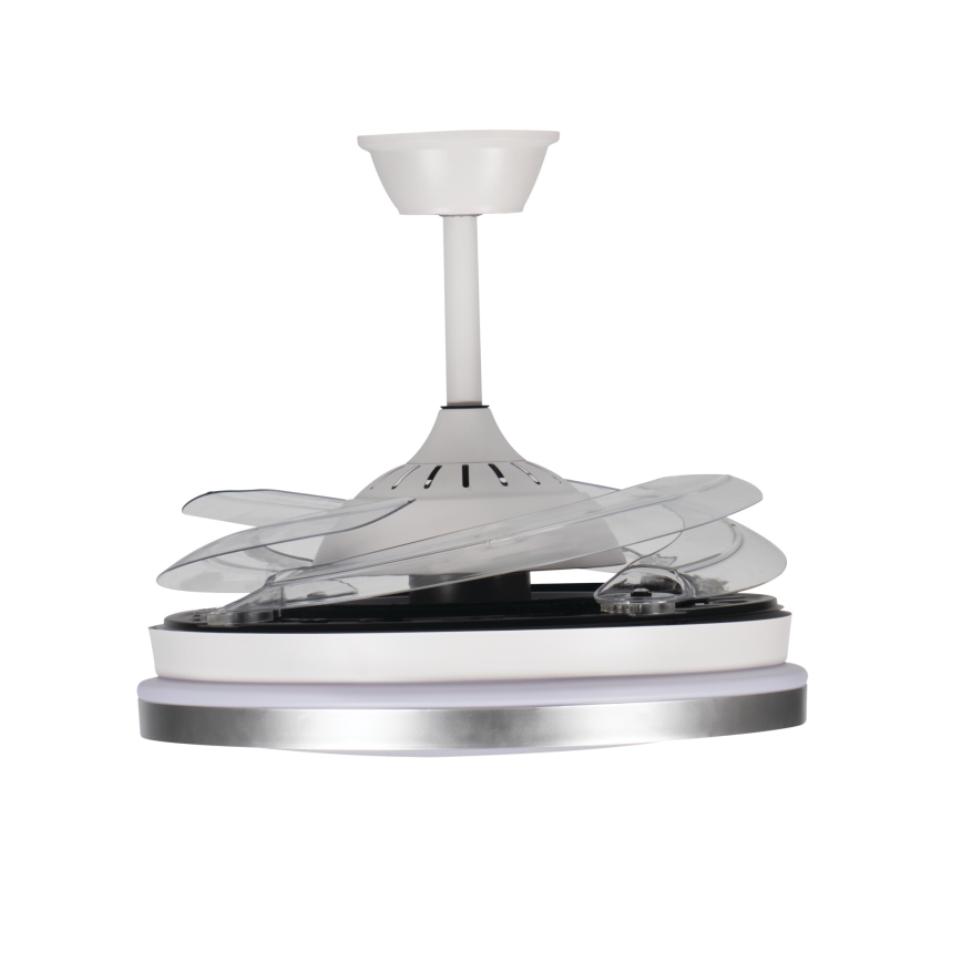 Plafonnier LED dimmable avec ventilateur PLAVE LED/36W/230V 3000-6500K argenté/blanc + télécommande