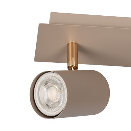 Spot EVALO 2xGU10/10W/230V beige/doré