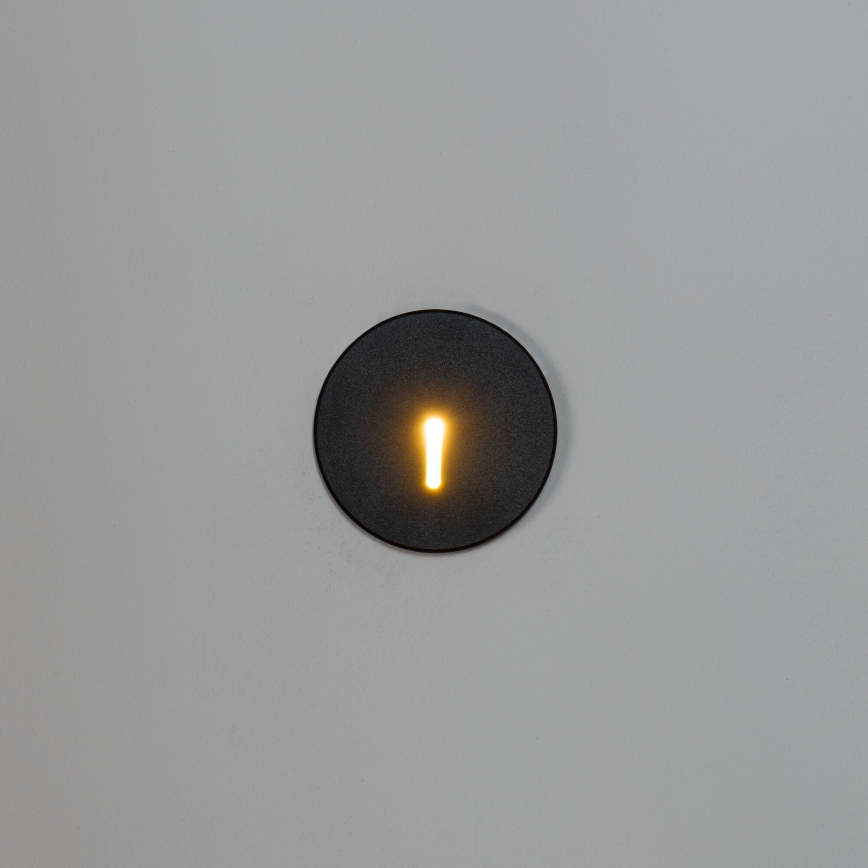 Luminaire LED pour escalier MAGNIK LED/1,7W/230V 2700/3300/3900/4600/5700K noir rond