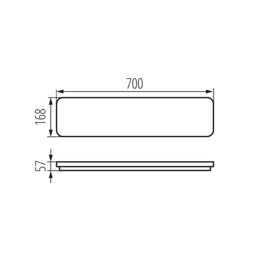 Plafonnier LINCEA LED/15/20/24W/230V 3000/4000/6500K IK08 IP40