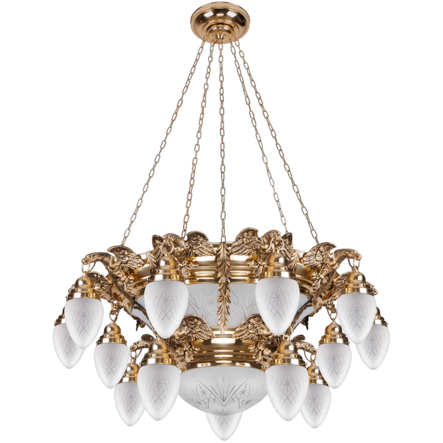 Kemar OW150 - Lustre OURO EAGLE 15xE27/60W/230V + 6xE27/100W/230V