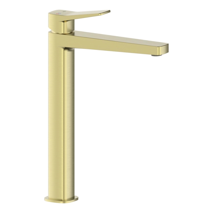 KFA Armatura 4522-712-31 - Mitigeur pour lavabo avec bonde MALAGA 30,3 cm, doré brossé