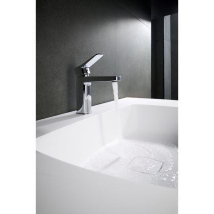 KFA Armatura 4522-815-00 - Mitigeur pour lavabo MALAGA 15,9 cm avec bonde, chrome brillant