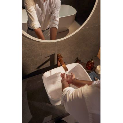 KFA Armatura 4522-815-34 - Mitigeur pour lavabo + bonde MALAGA 15,9 cm or rose