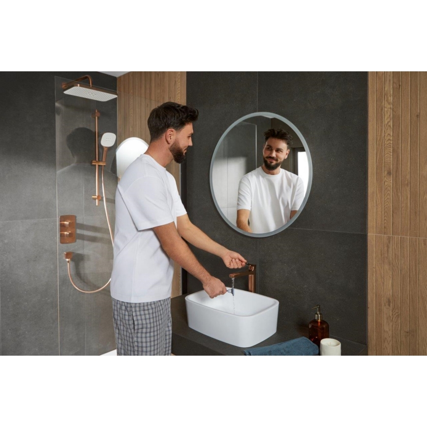 KFA Armatura 4522-815-34 - Mitigeur pour lavabo + bonde MALAGA 15,9 cm or rose