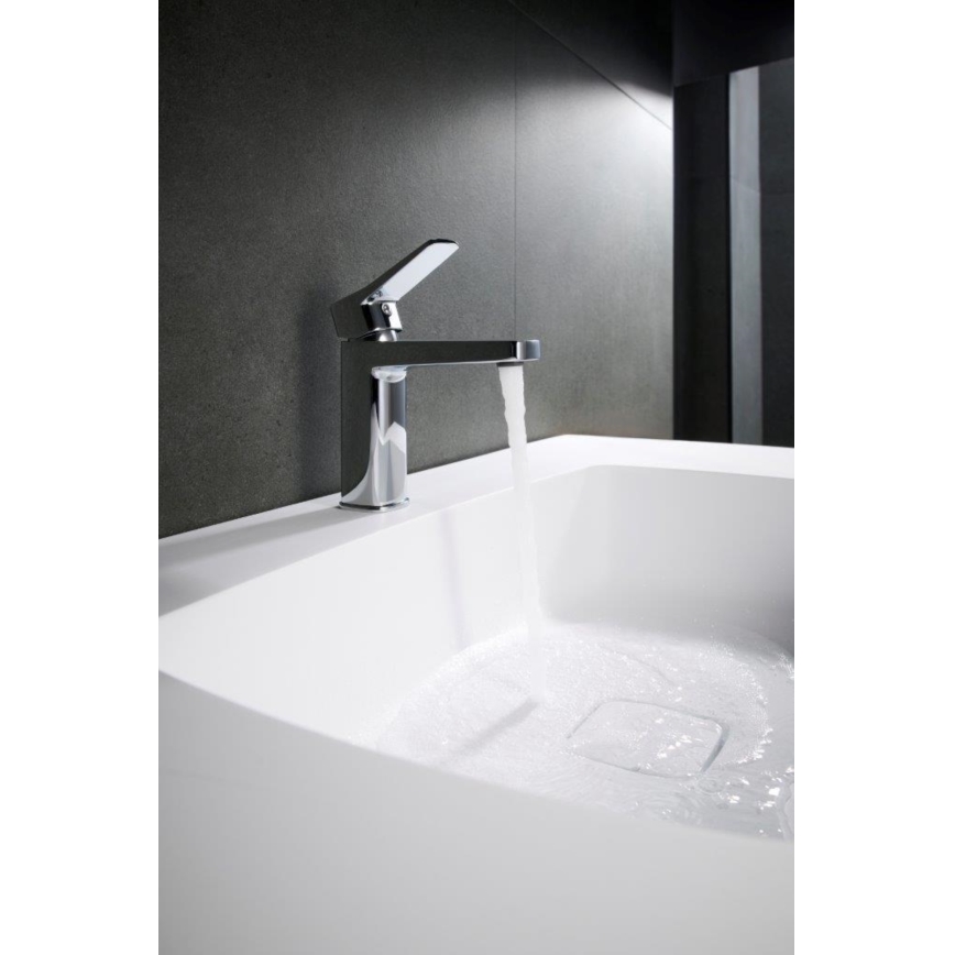 KFA Armatura 4522-825-00 - Mitigeur pour lavabo + bonde MALAGA 17 cm chrome brillant