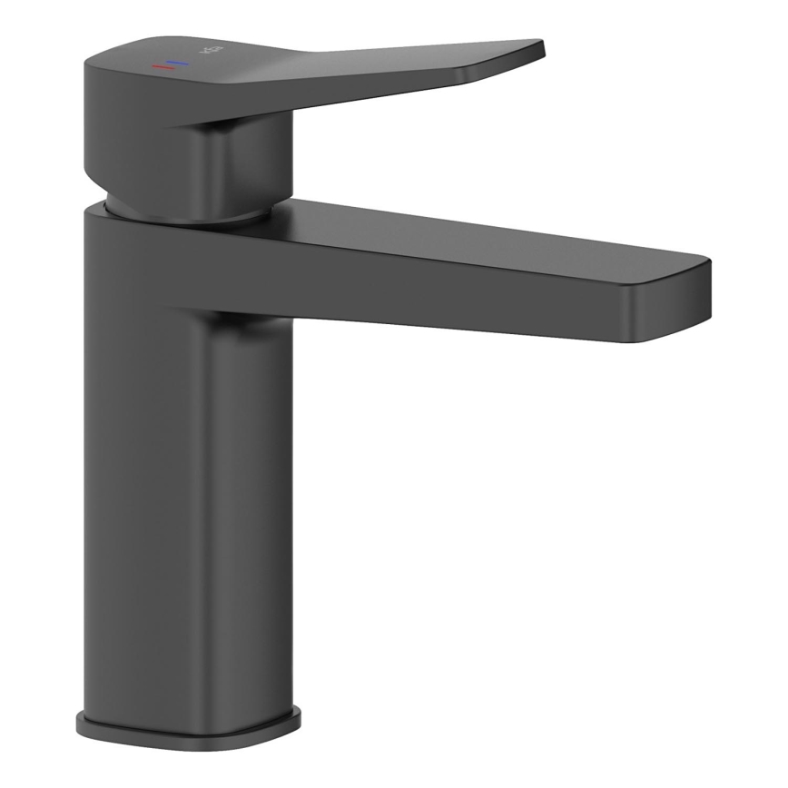 KFA Armatura 4522-825-81 - Mitigeur pour lavabo + bonde MALAGA 17 cm noir