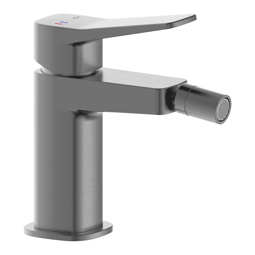 KFA Armatura 4527-015-61 - Mitigeur pour bidet + bonde MALAGA gris métallisé