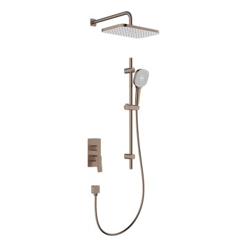 KFA Armatura 4529-301-34 - Ensemble de douche avec mitigeur encastré MALAGA, finition or rose