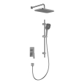 KFA Armatura 4529-301-61 - Ensemble de douche avec mitigeur encastré MALAGA gris métallisé