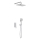 KFA Armatura 4529-501-00 - Ensemble de douche avec mitigeur encastré MALAGA, finition chrome brillant