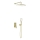 KFA Armatura 4529-501-31 - Ensemble de douche MALAGA avec mitigeur encastré, fini doré brossé
