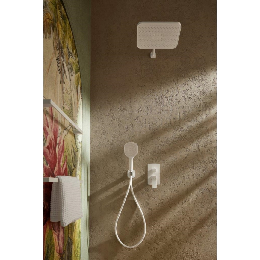 KFA Armatura 4529-501-44 - Ensemble de douche avec mitigeur encastré MALAGA blanc