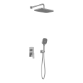 KFA Armatura 4529-501-61 - Ensemble de douche avec mitigeur encastré MALAGA gris métallisé