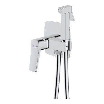 KFA Armatura 4529-512-00 - Mitigeur de bidet avec douchette pour installation encastrée MALAGA chrome brillant