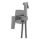 KFA Armatura 4529-512-61 - Mitigeur de bidet encastré avec douchette MALAGA gris métallisé