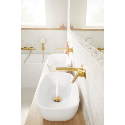KFA Armatura 4529-810-31 - Mitigeur de lavabo pour installation encastrée MALAGA, finition or brossé