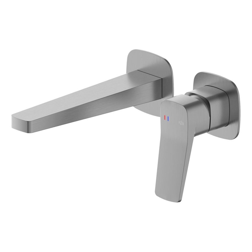 KFA Armatura 4529-810-61 - Mitigeur pour lavabo à encastrer MALAGA gris métallisé